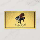 ピアノ先生 名刺 (正面)