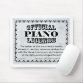 ピアノ免許 マウスパッド (マウス)