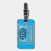 ピアノ免許 ラゲッジタグ (正面縦)