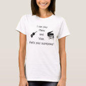 ピアノ及びビオラの超出力 Tシャツ (正面)