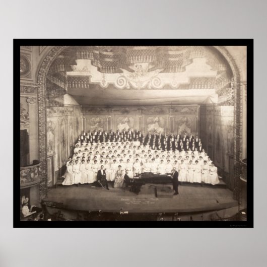 ピアノ合唱団ミルウォーキー写真1906 ポスター (正面)