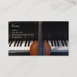 ピアノ名刺のバイオリン 名刺