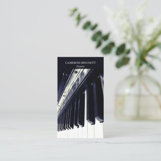ピアノ名刺 名刺 (スタンド正面)