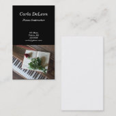 ピアノ名刺 名刺 (正面/裏面)