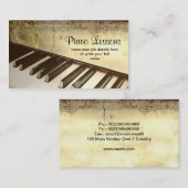 ピアノ名刺 名刺 (正面/裏面)