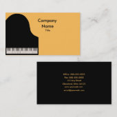 ピアノ名刺 名刺 (正面/裏面)