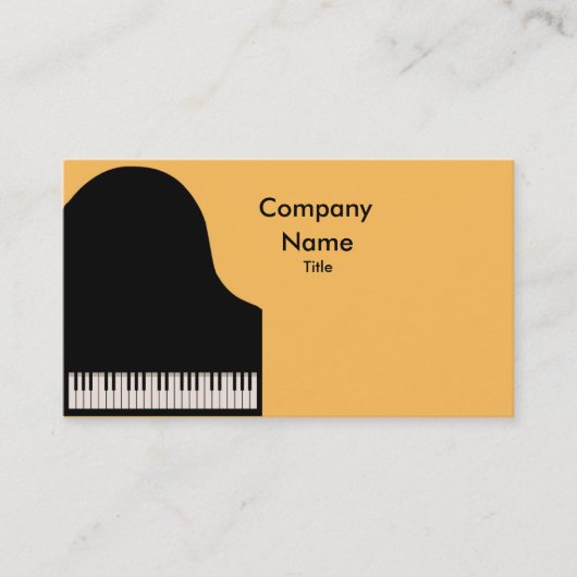 ピアノ名刺 名刺 (正面)
