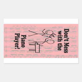 ピアノ奏者の長方形スティックを台無しにしない 長方形シール