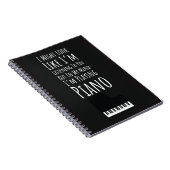 ピアノ奏者へのギフトアイデア 音楽愛好家 ピアニスト ノートブック (右側)