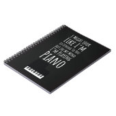 ピアノ奏者へのギフトアイデア 音楽愛好家 ピアニスト ノートブック (左側)