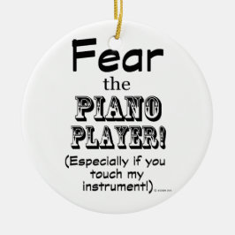 ピアノ奏者を恐れる セラミックオーナメント