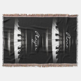 ピアノ奏者パーソナライズな音楽ブランケット スローブランケット