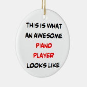 ピアノ奏者素晴らし、 セラミックオーナメント (右)