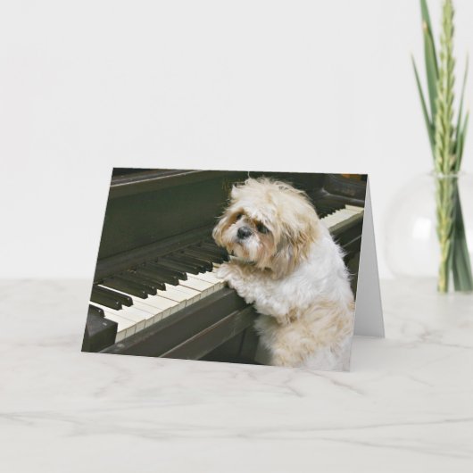 ピアノ奏者 カード (正面)