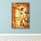 ピアノ奏者 キャンバスプリント (インサイチュ (ウッドフロア))