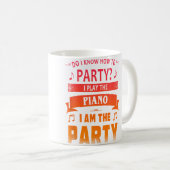 ピアノ奏者 コーヒーマグカップ (正面右)