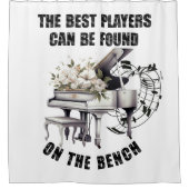 ピアノ奏者 シャワーカーテン (正面)