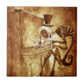 ピアノ奏者 タイル (正面)