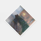 ピアノ奏者(ピアニスト)(女子ミュージシャン) スタンダードランチョンナプキン (角)