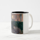 ピアノ奏者（ピアニスト）(女子ミュージシャン) ツートーンマグカップ (正面右)