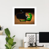 ピアノ奏者 ポスター (ホームオフィス)