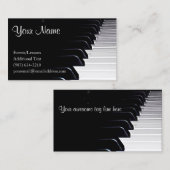 ピアノ奏者-先生-ソングライター-バンド 名刺 (正面/裏面)