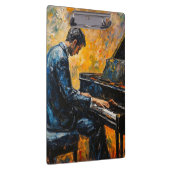 ピアノ奏者 – 油彩画 クリップボード (右)
