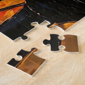 ピアノ奏者 – 油彩画 ジグソーパズル (側面)