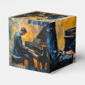 ピアノ奏者 – 油彩画 フェイバーボックス (裏面サイド)