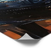 ピアノ奏者 – 油彩画 ポスター (角)