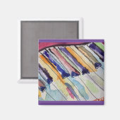 ピアノ好きなら気を付けろ！ マグネット (正面/裏面)