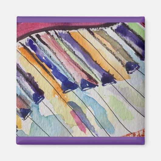 ピアノ好きなら気を付けろ！ マグネット (正面)