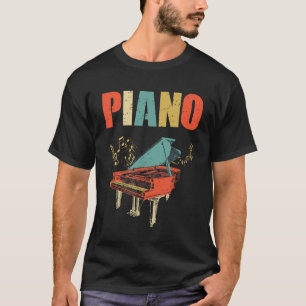 ピアノ好きにぴったりのシャツ。ヴィンテージピアノティー。 Tシャツ