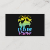ピアノ好き悪いけどピアノ遊が話せない 名刺 (裏面)