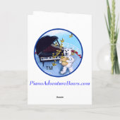 ピアノ学生のためのピアノ演奏会カード カード (裏面)