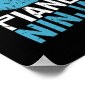 ピアノ忍者クレフ、 音符記号音楽 ポスター (角)