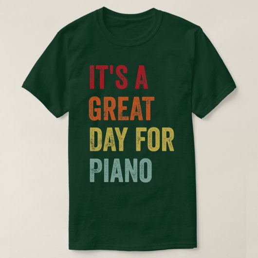 ピアノ愛好家 Tシャツ (デザイン正面)