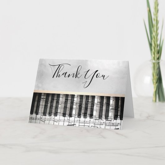ピアノ感謝してい君 サンキューカード (正面)