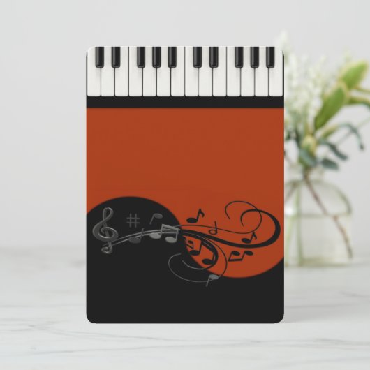 ピアノ招待状 招待状 (スタンド正面)