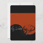 ピアノ招待状 招待状 (裏面)