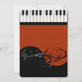 ピアノ招待状 招待状 (正面)