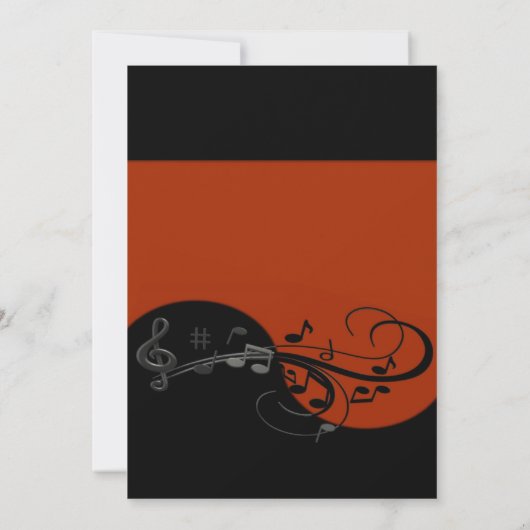 ピアノ招待状 招待状 (裏面)