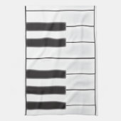 ピアノ擦り切れた鍵 キッチンタオル (縦)