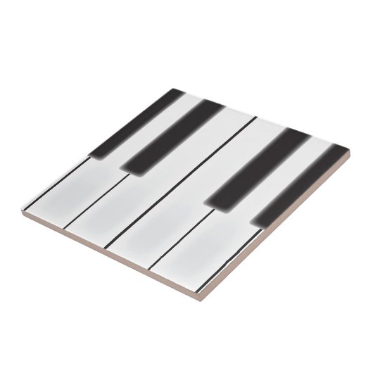 ピアノ擦り切れた鍵 タイル (側面)