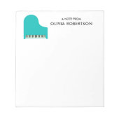 ピアノ教師のためのレッスンノート書き込み用紙 ノートパッド (正面)