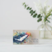 ピアノ教師 ミュージック チュータ 名刺 (スタンド正面)