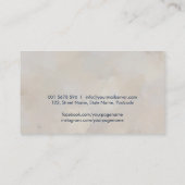 ピアノ教師 ミュージック チュータ 名刺 (裏面)