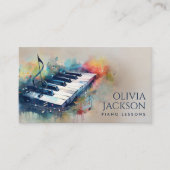 ピアノ教師 ミュージック チュータ 名刺 (正面)