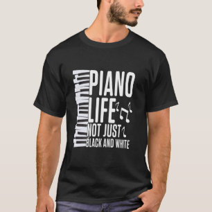 ピアノ教師 音楽好き ピアニスト コンサート 女性 Tシャツ