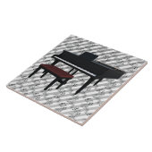 ピアノ数々の演奏音符 タイル (側面)